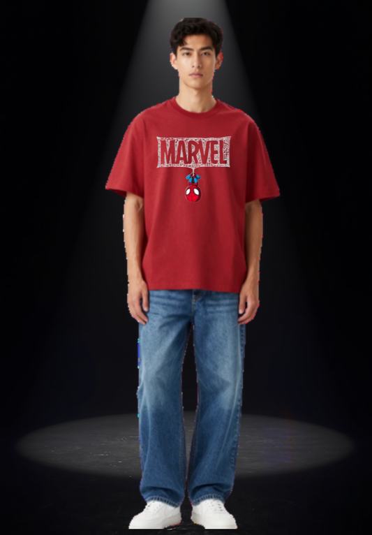 Marvel Oversized Red classic T-Shirt